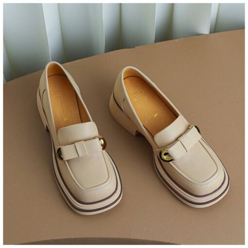 Buy CHIKO Dionisa Square Toe Block Heels Loafers Shoes online shopping cheap