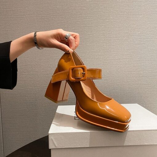 Buy CHIKO Doneshia Square Toe Block Heels Mary Jane Shoes online shopping cheap