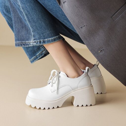 Buy CHIKO Donielle Square Toe Block Heels Oxfords Shoes online shopping cheap