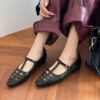 Buy CHIKO Elora Square Toe Block Heels T-Strap Shoes online shopping cheap