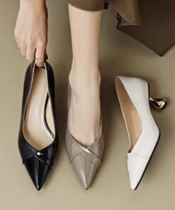 CHIKO Emalee Pointy Toe Kitten Heels Pumps Shoes