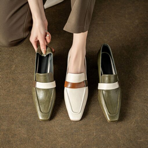 Buy CHIKO Emylee Square Toe Block Heels Loafers Shoes online shopping cheap