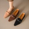 Buy CHIKO Fadila Pointy Toe Block Heels Loafers Shoes online shopping cheap