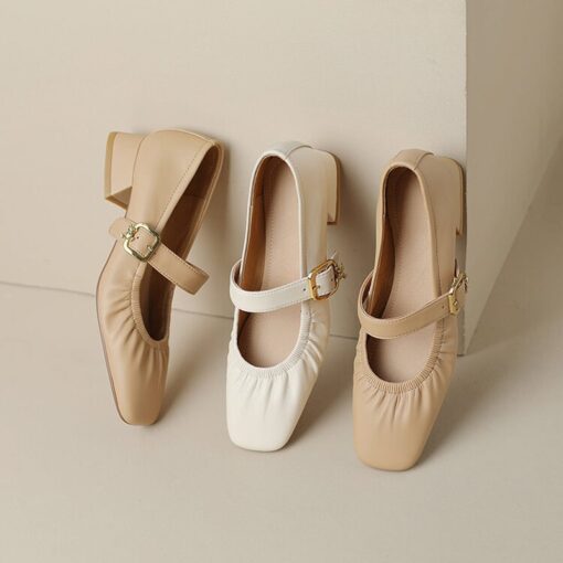 Buy CHIKO Faizah Square Toe Block Heels Mary Jane Shoes online shopping cheap