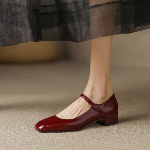 Buy CHIKO Farida Square Toe Block Heels Mary Jane Shoes online shopping cheap