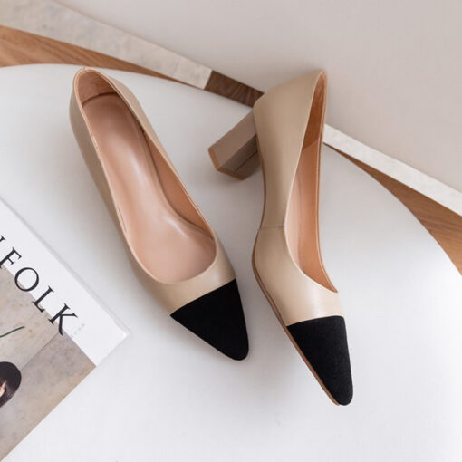 Buy CHIKO Fatim Pointy Toe Block Heels Pumps Shoes online shopping cheap