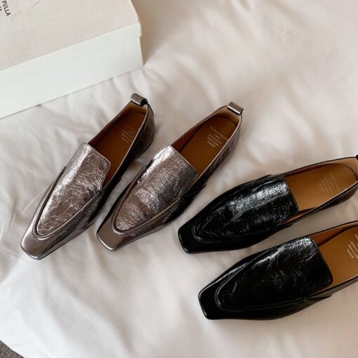 Buy CHIKO Fatima Square Toe Block Heels Loafers Shoes online shopping cheap
