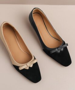 CHIKO Fuensanta Kitten Heels Bow Pumps