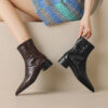 Buy CHIKO Gabriella Pointy Toe Block Heels Ankle Boots online shopping cheap
