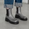 Buy CHIKO Gamila Round Toe Block Heels Ankle Boots online shopping cheap