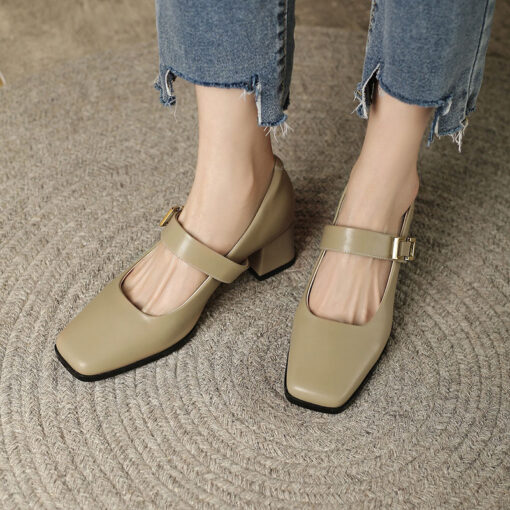 Buy CHIKO Garbine Square Toe Block Heels Mary Jane Shoes online shopping cheap