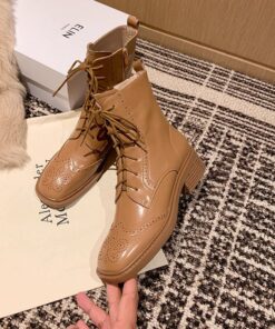 CHIKO Gaspara Square Toe Block Heels Ankle Boots