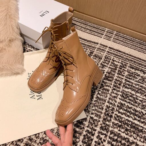 Buy CHIKO Gaspara Square Toe Block Heels Ankle Boots online shopping cheap