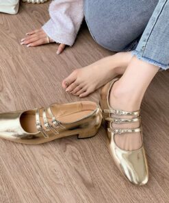 CHIKO Gezana Square Toe Block Heels Mary Jane Shoes
