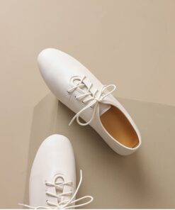 CHIKO Grace Round Toe Block Heels Oxfords Shoes