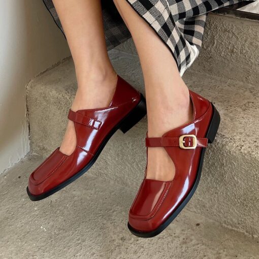 Buy CHIKO Gunda Square Toe Block Heels Mary Jane Shoes online shopping cheap