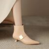 Buy CHIKO Hadil Pointy Toe Kitten Heels Ankle Boots online shopping cheap