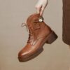 Buy CHIKO Hadiya Round Toe Block Heels Ankle Boots online shopping cheap
