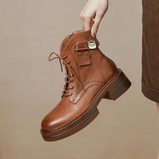 Buy CHIKO Hadiya Round Toe Block Heels Ankle Boots online shopping cheap