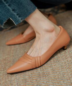 CHIKO Hannah Pointy Toe Kitten Heels Pumps Shoes