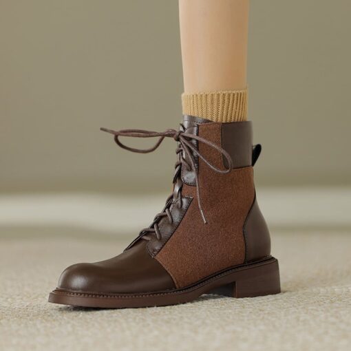 Buy CHIKO Hayfa Round Toe Block Heels Ankle Boots online shopping cheap