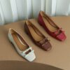 Buy CHIKO Idoia Square Toe Block Heels Pumps Shoes online shopping cheap