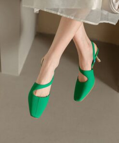 CHIKO Ilyssa Square Toe Stiletto Slingback Shoes