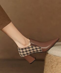 CHIKO Imani Pointy Toe Block Heels Ankle Boots