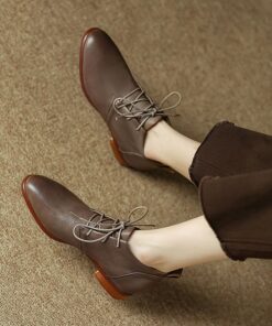 CHIKO Irma Round Toe Block Heels Ankle Boots