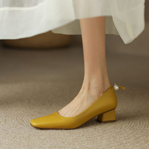 Buy CHIKO Irta Square Toe Block Heels Pumps Shoes online shopping cheap