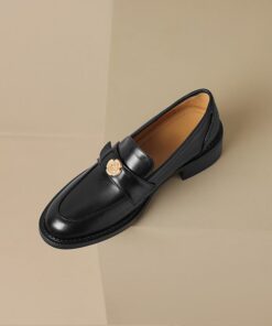 CHIKO Isabel Round Toe Block Heels Loafers Shoes