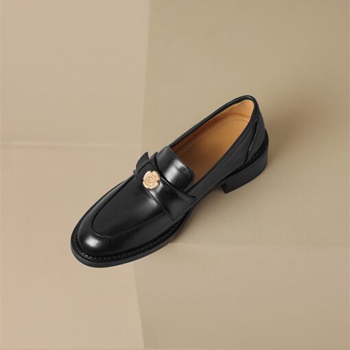Buy CHIKO Isabel Round Toe Block Heels Loafers Shoes online shopping cheap