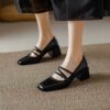 Buy CHIKO Jacalyn Square Toe Block Heels Mary Jane Shoes online shopping cheap