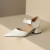 Buy CHIKO Jacqulin Pointy Toe Block Heels Mary Jane Shoes online shopping cheap