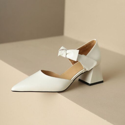 Buy CHIKO Jacqulin Pointy Toe Block Heels Mary Jane Shoes online shopping cheap
