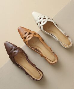 CHIKO Jacquline Square Toe Block Heels Slingback Shoes