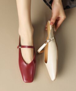 CHIKO Jaelyn Square Toe Block Heels Clogs/Mules Shoes