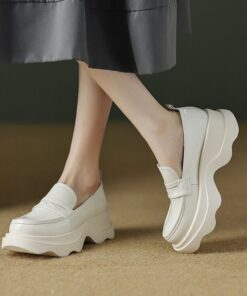 CHIKO Jaina Round Toe Flatforms Loafers Shoes