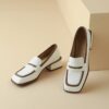 Buy CHIKO Jakayla Square Toe Block Heels Loafers Shoes online shopping cheap
