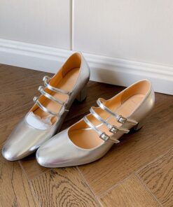 CHIKO Jakyra Square Toe Block Heels Mary Jane Shoes