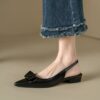 Buy CHIKO Jalesa Pointy Toe Block Heels Slingback Shoes online shopping cheap
