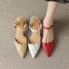 Buy CHIKO Jaliya Pointy Toe Block Heels Slingback Shoes online shopping cheap