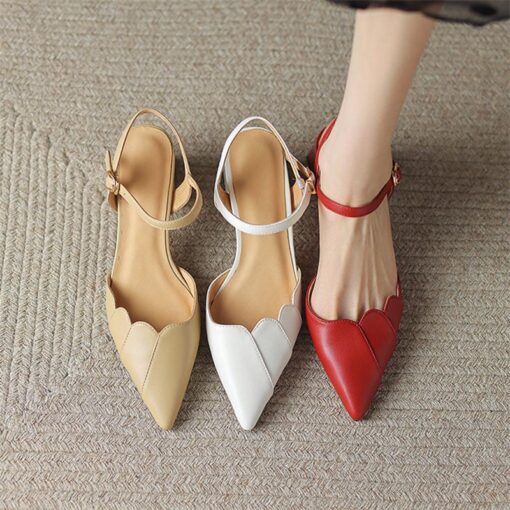 Buy CHIKO Jaliya Pointy Toe Block Heels Slingback Shoes online shopping cheap
