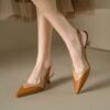 Buy CHIKO Jamara Pointy Toe Kitten Heels Slingback Shoes online shopping cheap