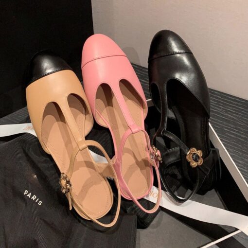 Buy CHIKO Jameisha Round Toe Block Heels T-Strap Shoes online shopping cheap
