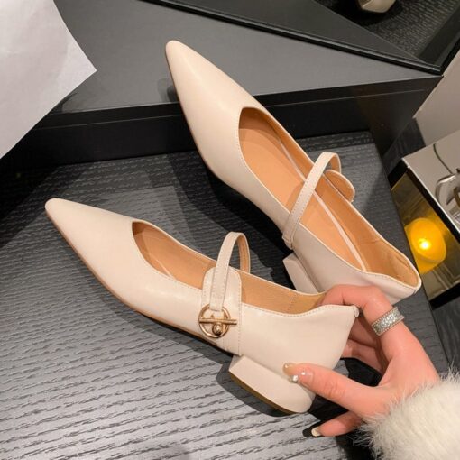 Buy CHIKO Jayanna Pointy Toe Block Heels Mary Jane Shoes online shopping cheap