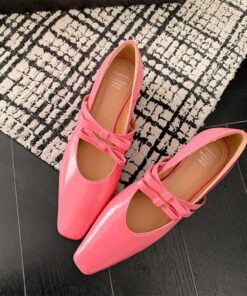CHIKO Jayci Square Toe Block Heels Mary Jane Shoes