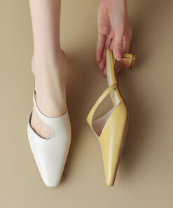CHIKO Jaylene Square Toe Block Heels Clogs/Mules Shoes