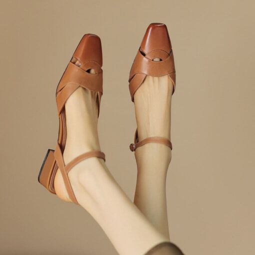 Buy CHIKO Jaylyn Square Toe Block Heels Slingback Shoes online shopping cheap