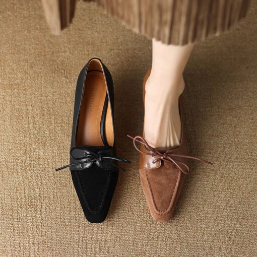 Buy CHIKO Jenaya Square Toe Kitten Heels Oxfords Shoes online shopping cheap